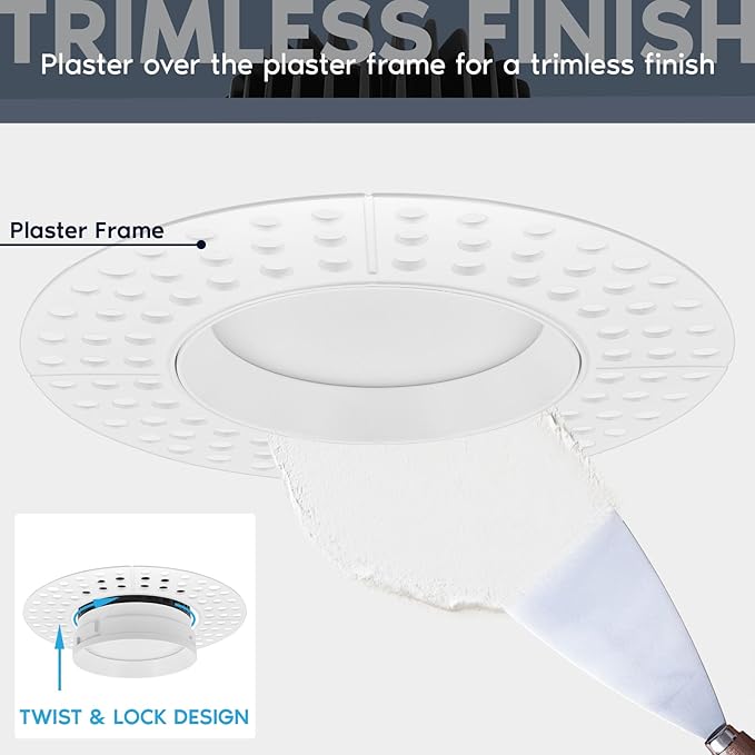 Trimless Slim Recessed Anti-Glare LED Downlight