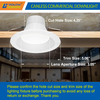 CCT & Lumen Adjustable LED Commercial Down Light