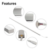 ETL Certified AC120-240V LED COB Aluminum Profile Strip Light