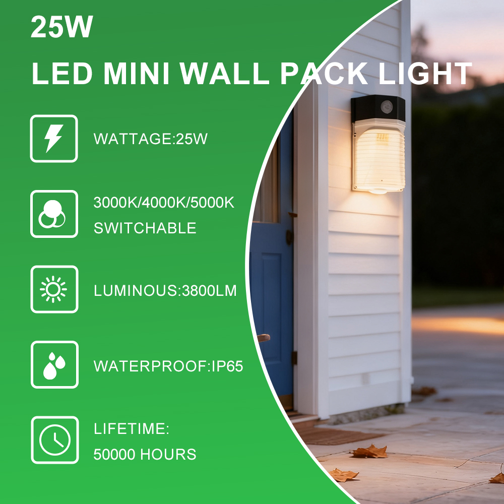 3CCT Dimmable Mini Wall Pack