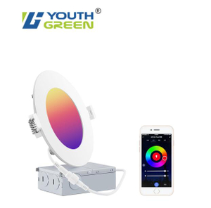 4INCH 2000-6000K RGB LED Recessed Slim Downlights 9W