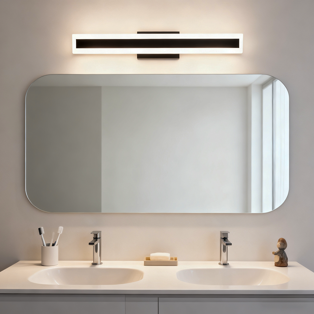 Acrylic Black Vanity Light Bar Makeup Desk/Bathroom Mirror Lighting Fixtures 