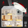 Fire-Rated LED Eyeball Gimbal Downlight