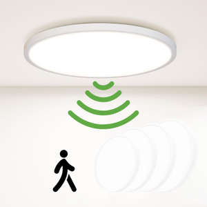 Round Radar Motion Sensor LED Flush Mount Panel