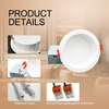 4inch Single CCT/3CCT/5CCT Deep Regressed LED Slim Panel